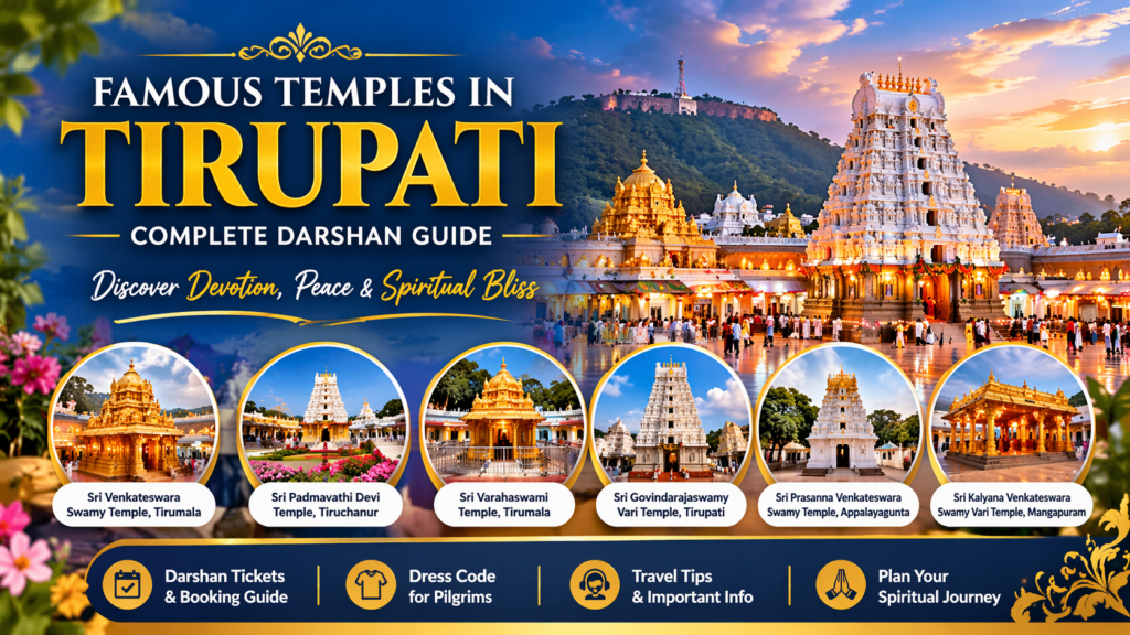 "Tirupati temple tour highlights featuring top religious attractions"